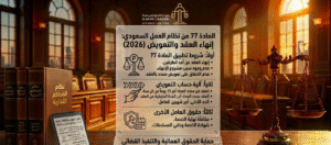 المادة 77 من نظام العمل السعودي
