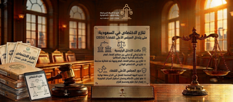 تنازع الاختصاص في السعودية: متى يتدخل المجلس الأعلى للقضاء؟